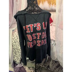 VS pink pullover hooded sweatshirt- hoodie mlb red sox Large baseball